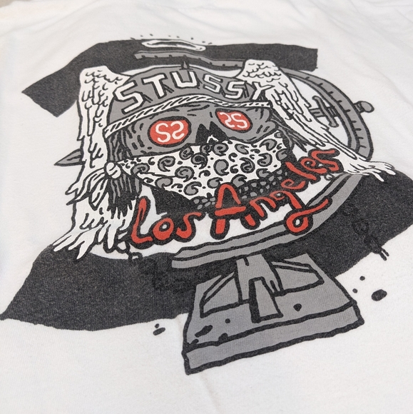 Vintage Stussy LA Graphic T Shirt Men's S - Picture 6 of 7